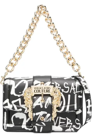 VERSACE Bandolera con graffiti estampado