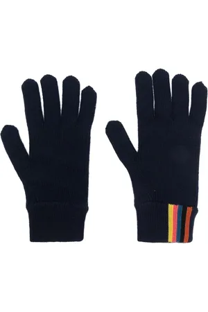 Paul Smith Guantes de punto a rayas