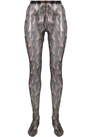 Etro Medias con estampado de cachemira