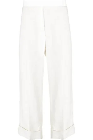 Thom Browne Pantalones con dobladillo vuelto