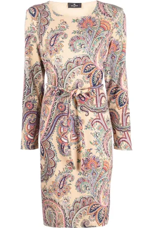 Etro Vestido con estampado de cachemira