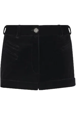 Etro Shorts de terciopelo