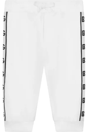 Dolce & Gabbana Pantalones de chándal con franjas del logo