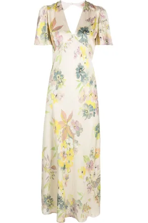 Twin-Set Vestido largo con motivo floral