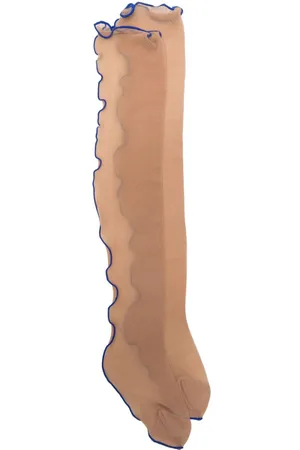 MAISON CLOSE Medias stretch con forro en contraste