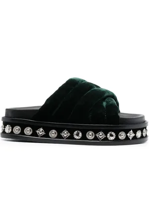 TOGA PULLA Sandalias de terciopelo con tacón de 50mm