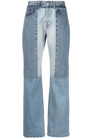 Victoria Beckham Vaqueros rectos con diseño patchwork