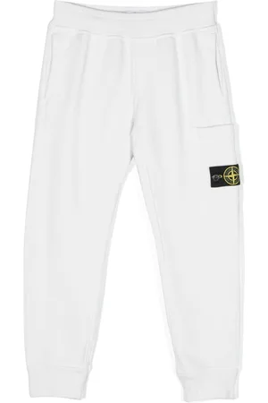 Stone Island Pantalones de chándal con parche Compass