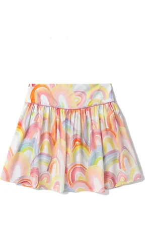 Stella McCartney Falda acampanada con efecto acuarela