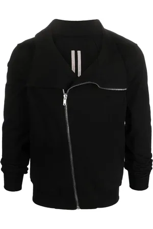 Rick Owens Chaqueta con cremallera descentrada