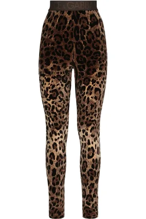 Dolce & Gabbana Leggins con estampado de leopardo