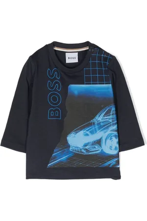 HUGO BOSS Top con logo estampado