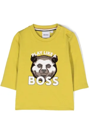 HUGO BOSS Camiseta con eslogan estampado