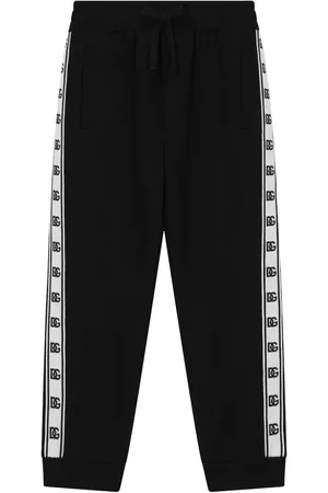 Dolce & Gabbana Pantalones de chándal con franjas del logo
