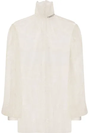Dolce & Gabbana Blusa con encaje transparente