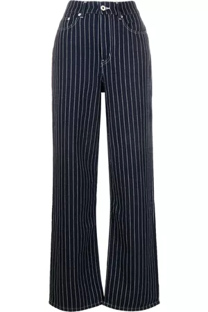 Kenzo Pantalones rectos a rayas