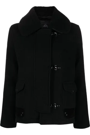 FAY Chaqueta con cuello de pelo