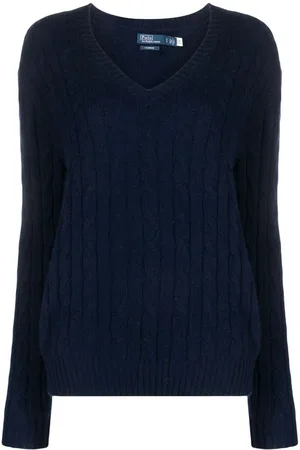 Ralph Lauren Jersey de punto de ochos de cachemira