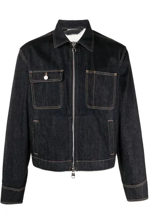 Alexander McQueen Chaqueta vaquera con cremallera
