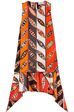 Puccini Blusa sin mangas con estampado gráfico