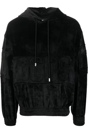 GCDS Sudadera con capucha y parche del logo