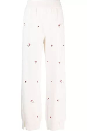 Barrie Pantalones con bordado floral