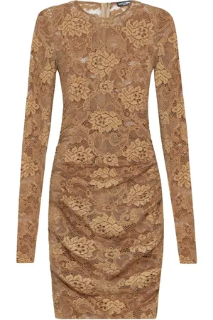 Dolce & Gabbana Vestido corto de encaje chantilly