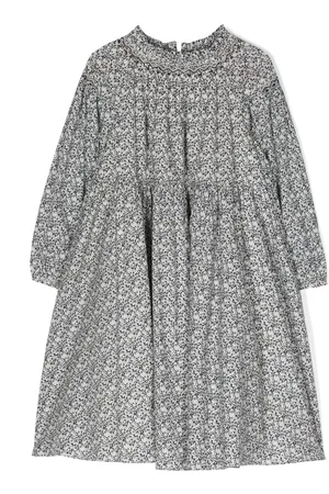 BONPOINT Vestido acampanado con estampado abstracto