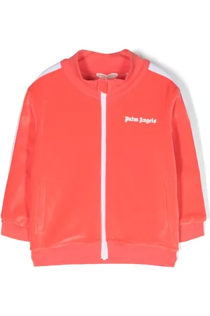 Palm Angels Chaqueta con cremallera y logo