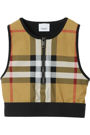 Burberry Top corto con motivo Vintage Check