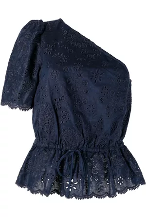 Ralph Lauren Top con ojales bordados