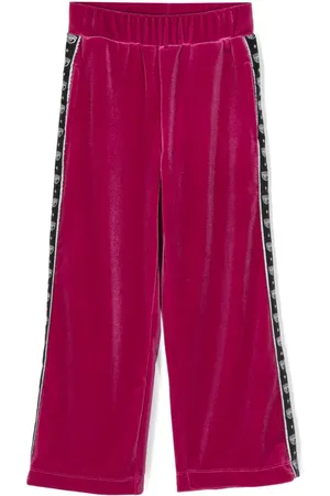 Chiara Ferragni Pantalones de terciopelo con motivo Eyelike