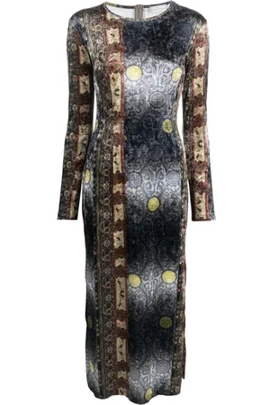 PIERRE-LOUIS MASCIA Vestido con estampado gráfico