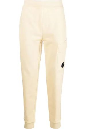 C.P. Company Pantalones de chándal con placa del logo