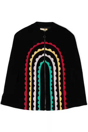 Stella McCartney Capa con bordado Rainbow Arch