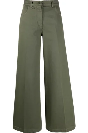 Aspesi Pantalones anchos de talle alto