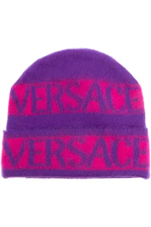 VERSACE Gorro con logo estampado