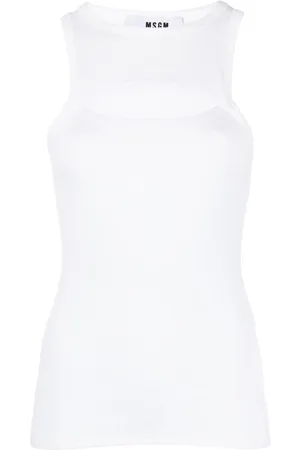 Msgm Top sin mangas con aberturas