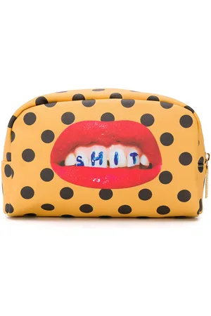 SELETTI Estuche de maquillaje con estampado de lunares
