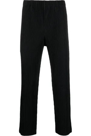 Issey Miyake Pantalones rectos plisados