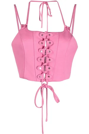 MONSE Top tipo bustier con cordones