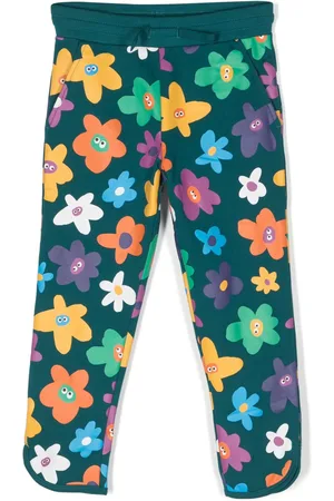 Stella McCartney Pantalones de chándal con estampado Smiley Flower
