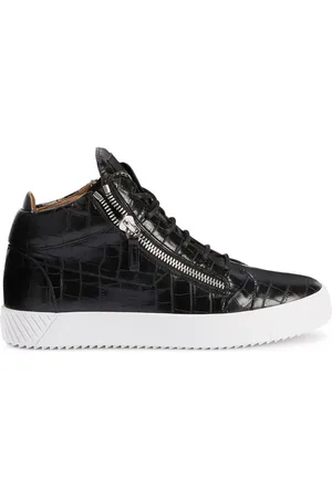 Giuseppe Zanotti Zapatillas Kriss con efecto de piel de cocodrilo