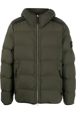 Stone Island Plumífero con parche Compass