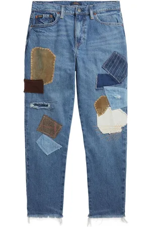 Ralph Lauren Vaqueros capri con diseño patchwork