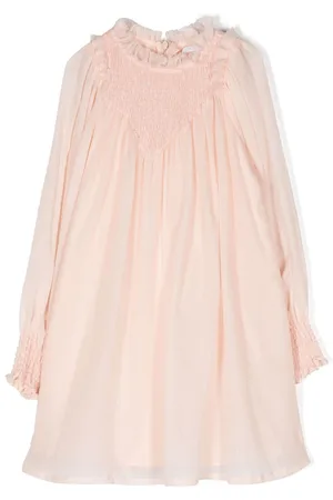 Chloé Vestido acampanado con ribete de volantes
