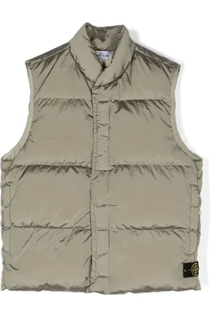 Stone Island Chaleco acolchado con parche del logo