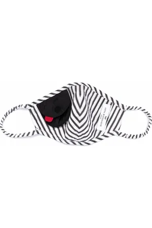 Anya Hindmarch Mascarilla con estampado a rayas