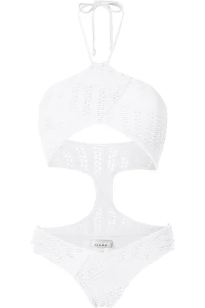 AMIR SLAMA Bañador con cuello halter
