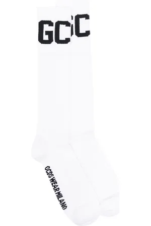 GCDS Calcetines con logo en jacquard